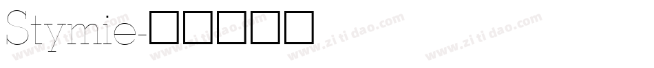 Stymie字体转换