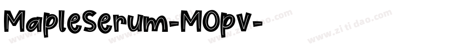 MapleSerum-MOpv字体转换
