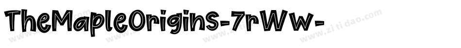 TheMapleOrigins-7rWw字体转换