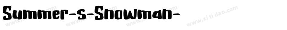 Summer-s-Snowman字体转换