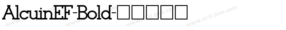 AlcuinEF-Bold字体转换