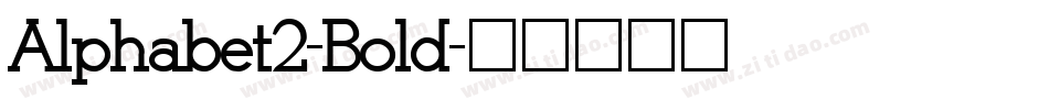Alphabet2-Bold字体转换