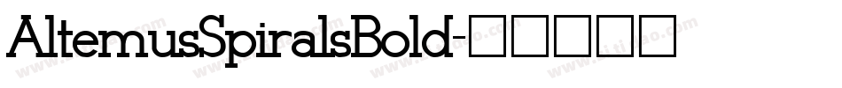 AltemusSpiralsBold字体转换