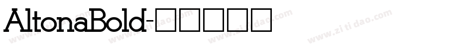 AltonaBold字体转换