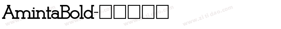 AmintaBold字体转换