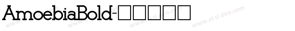 AmoebiaBold字体转换