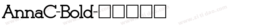 AnnaC-Bold字体转换