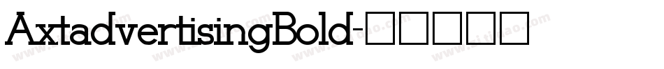 AxtadvertisingBold字体转换
