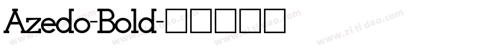 Azedo-Bold字体转换