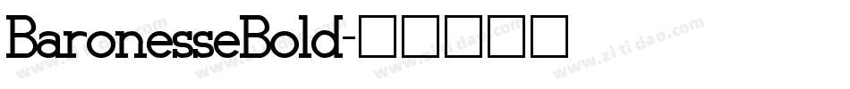 BaronesseBold字体转换