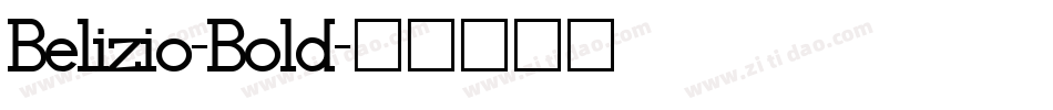Belizio-Bold字体转换