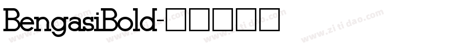 BengasiBold字体转换