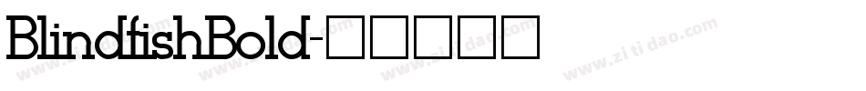 BlindfishBold字体转换