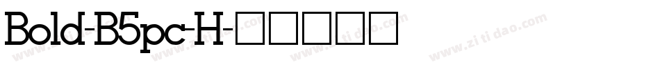 Bold-B5pc-H字体转换