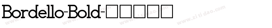 Bordello-Bold字体转换
