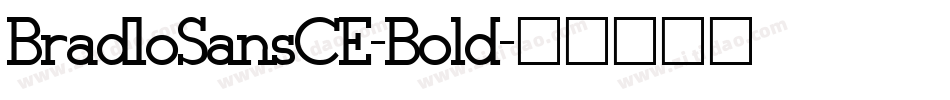 BradloSansCE-Bold字体转换