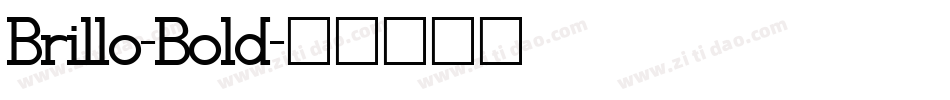 Brillo-Bold字体转换