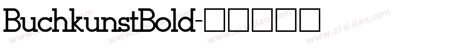 BuchkunstBold字体转换