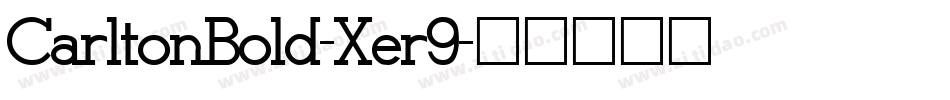CarltonBold-Xer9字体转换