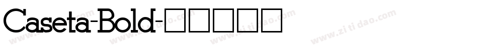 Caseta-Bold字体转换