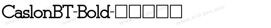 CaslonBT-Bold字体转换