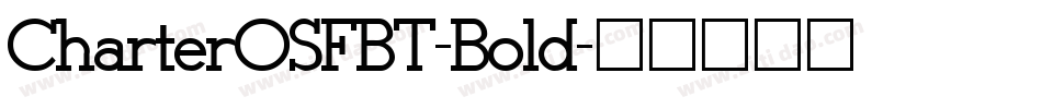 CharterOSFBT-Bold字体转换