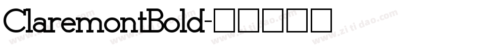 ClaremontBold字体转换