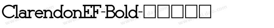 ClarendonEF-Bold字体转换