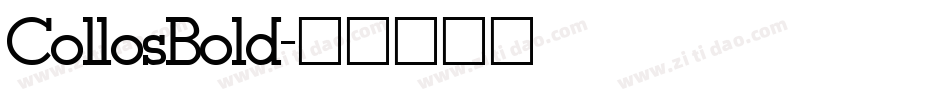 CollosBold字体转换