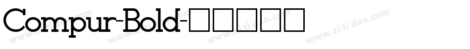 Compur-Bold字体转换