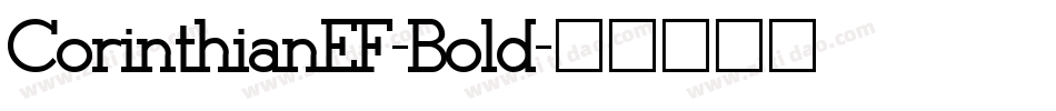 CorinthianEF-Bold字体转换