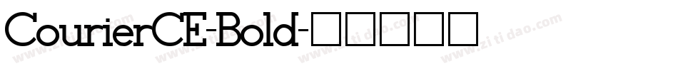 CourierCE-Bold字体转换