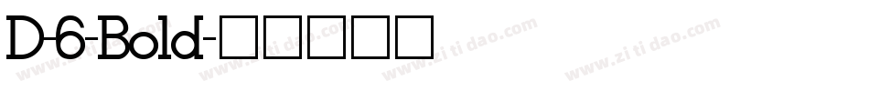 D-6-Bold字体转换