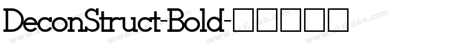 DeconStruct-Bold字体转换