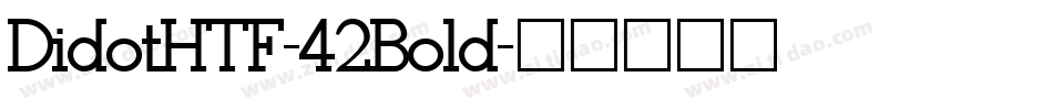 DidotHTF-42Bold字体转换