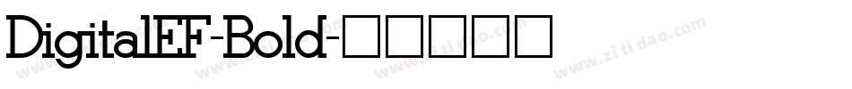 DigitalEF-Bold字体转换