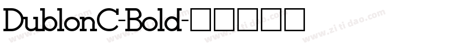 DublonC-Bold字体转换