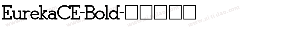 EurekaCE-Bold字体转换