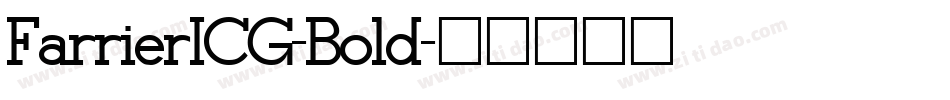 FarrierICG-Bold字体转换