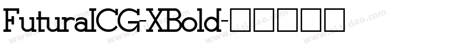 FuturaICG-XBold字体转换