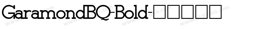 GaramondBQ-Bold字体转换