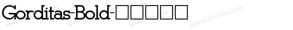 Gorditas-Bold字体转换