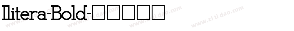 Ilitera-Bold字体转换
