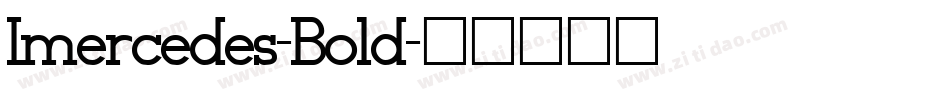 Imercedes-Bold字体转换