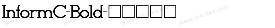 InformC-Bold字体转换