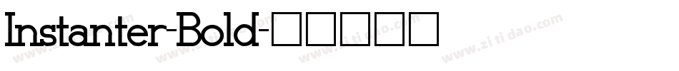Instanter-Bold字体转换