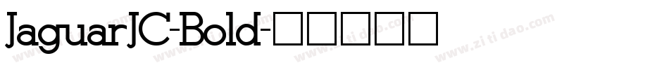 JaguarJC-Bold字体转换