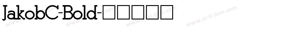 JakobC-Bold字体转换