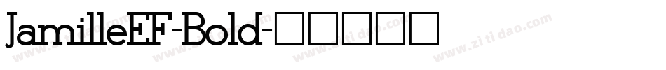 JamilleEF-Bold字体转换