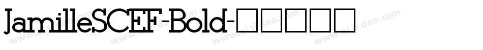 JamilleSCEF-Bold字体转换